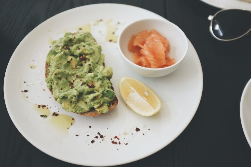 avocado toast on plate