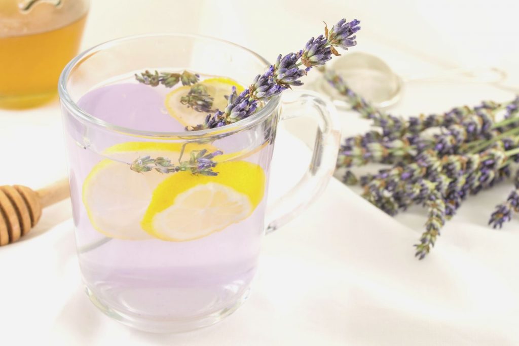 lavender tea with lemon