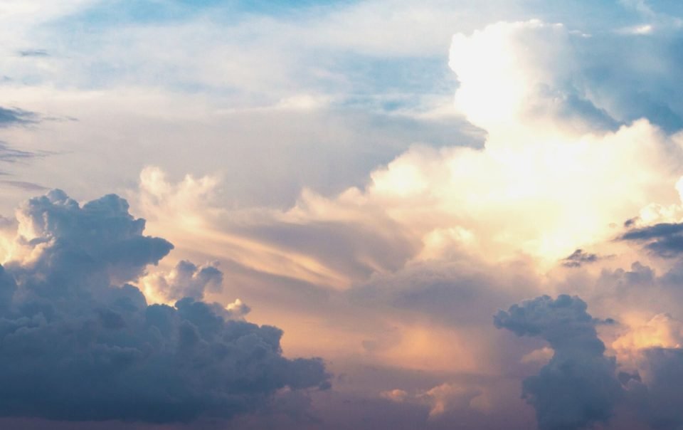 a cloudy sky