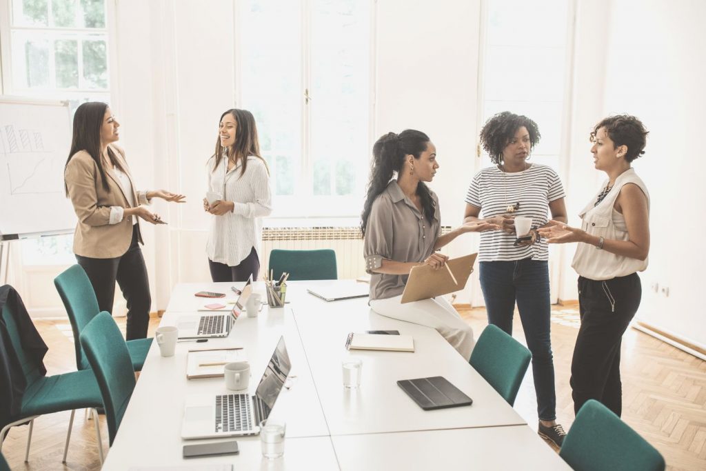 women working in office