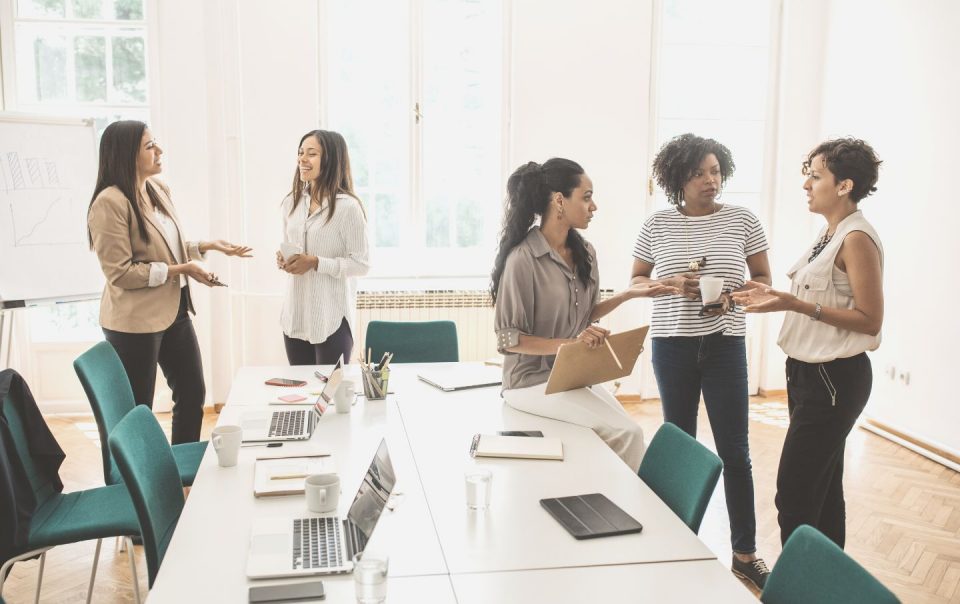women working in office