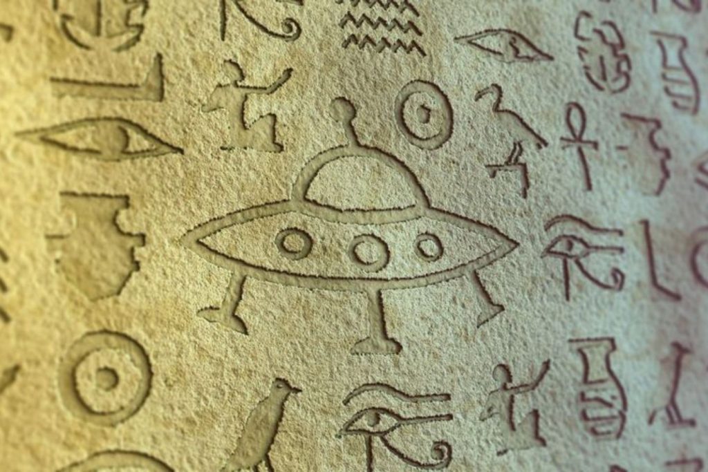 Ancient Egyptian hieroglyphics on a wall, showcasing the intricate writing system of the ancient civilization